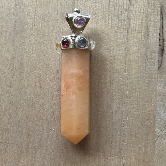 Orange aventurine pendant - Picture 2 of 2